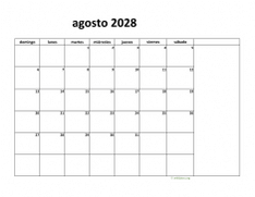 calendario agosto 2028 08