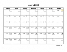 calendario enero 2028 01