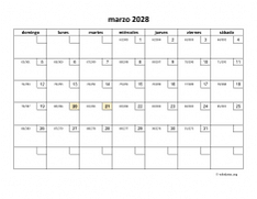 calendario marzo 2028 01