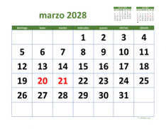 calendario marzo 2028 03