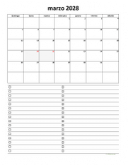 calendario marzo 2028 07