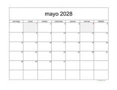 calendario mayo 2028 05