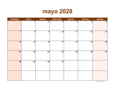 calendario mayo 2028 06