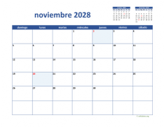 calendario noviembre 2028 02