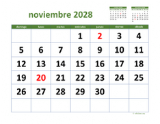 calendario noviembre 2028 03