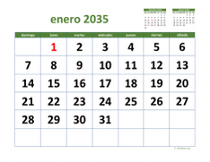 calendario mensual 2035 03