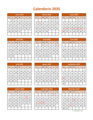 Calendario de México del 2035 06