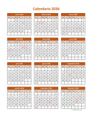 Calendario de México del 2036 06