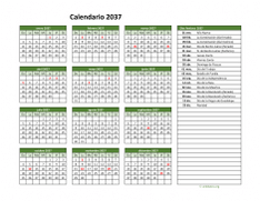 Calendario de México del 2037 02