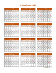 Calendario de México del 2037 06