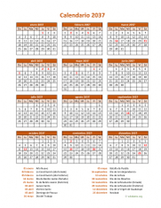 Calendario de México del 2037 07