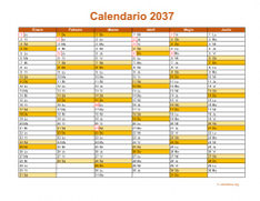 Calendario de México del 2037 09