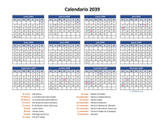 Calendario de México del 2039 05