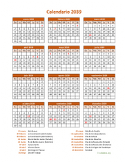 Calendario de México del 2039 07