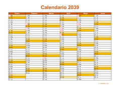 Calendario de México del 2039 09