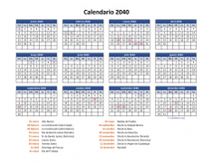 Calendario de México del 2040 05