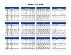 Calendario de México del 2041 04