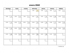 calendario mensual 2042 01