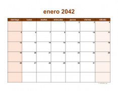 calendario mensual 2042 06