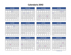 Calendario de México del 2042 04