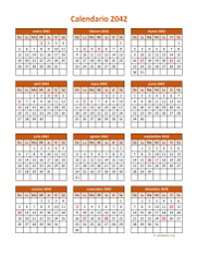 Calendario de México del 2042 06