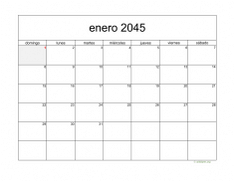 calendario mensual 2045 05