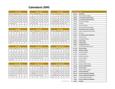 Calendario de México del 2045 03