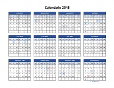 Calendario de México del 2045 04