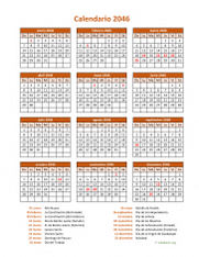 Calendario de México del 2046 07