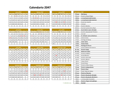 Calendario de México del 2047 03