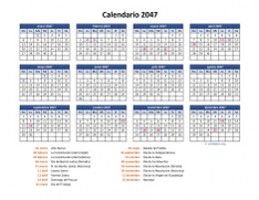 Calendario de México del 2047 05