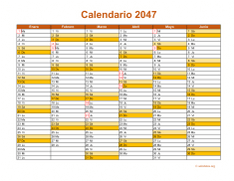 Calendario de México del 2047 09