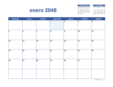 calendario mensual 2048 02