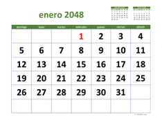 calendario mensual 2048 03