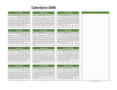 Calendario de México del 2048 01