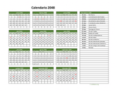 Calendario de México del 2048 02