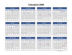 Calendario de México del 2048 04