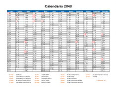 Calendario de México del 2048 08