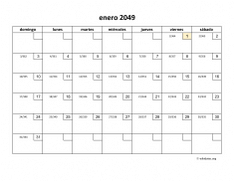 calendario mensual 2049 01