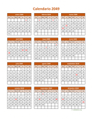 Calendario de México del 2049 06