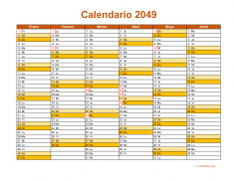 Calendario de México del 2049 09