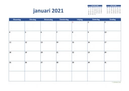 Maandkalender 2021 Niederlande 02