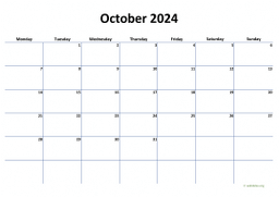 Calendar October 2024 - United Kingdom | Wikidates.org